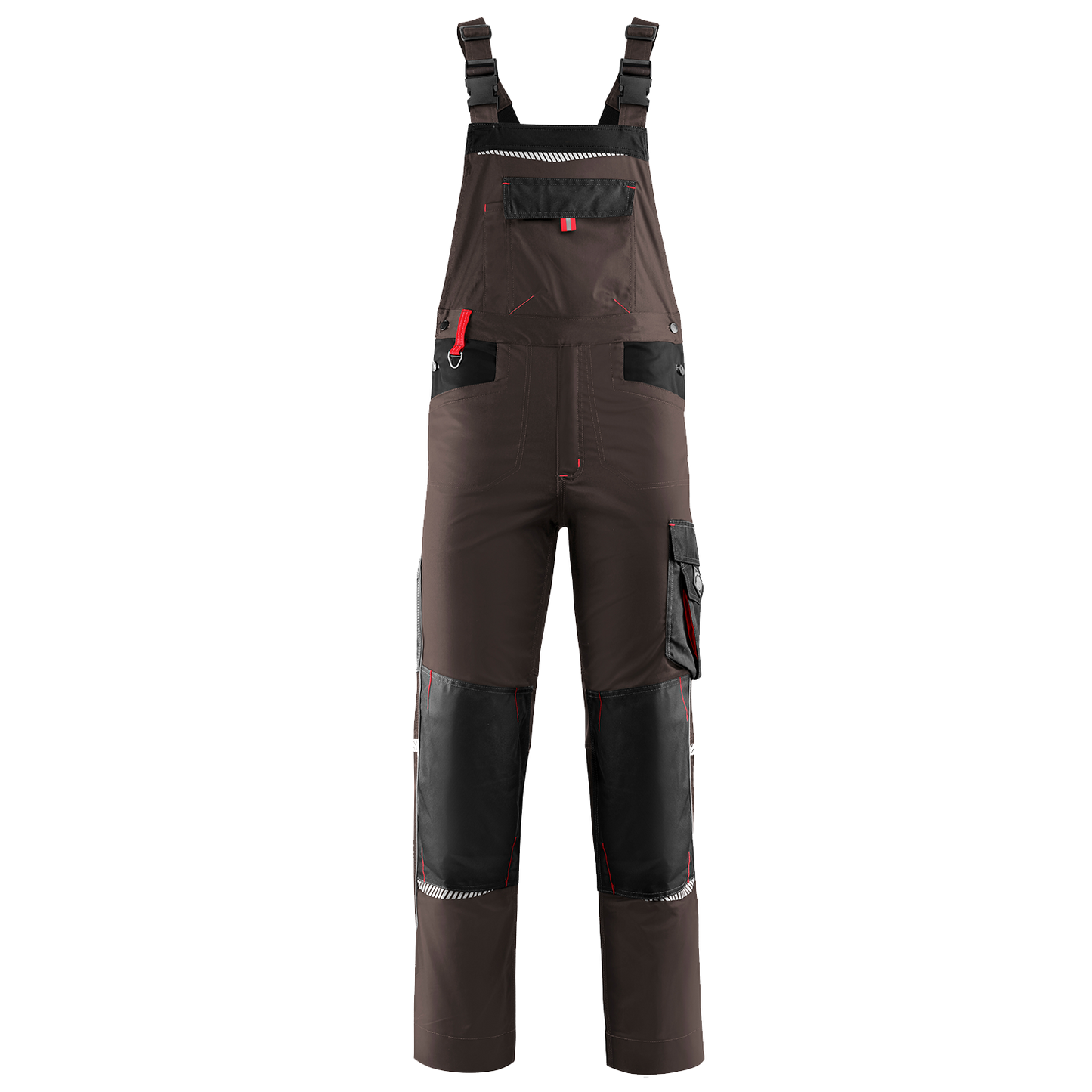 Work bib pants PRISMA BROWN - 1