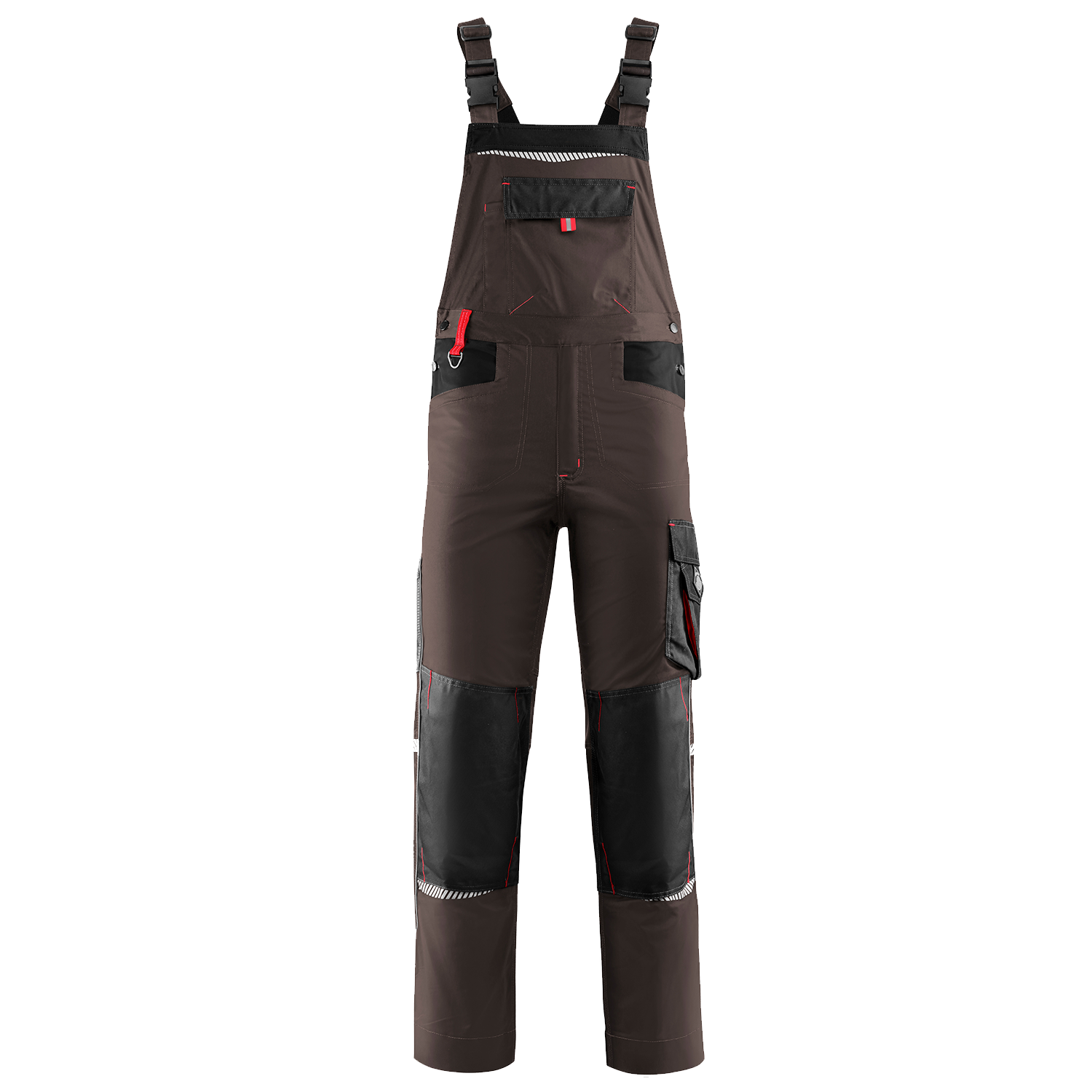 Work bib pants PRISMA BROWN - 1