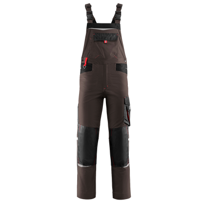 Work bib pants PRISMA BROWN - 1