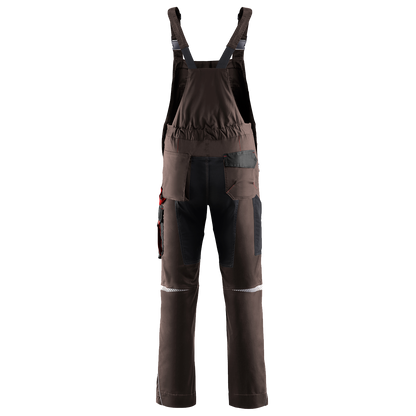 Work bib pants PRISMA BROWN - 2