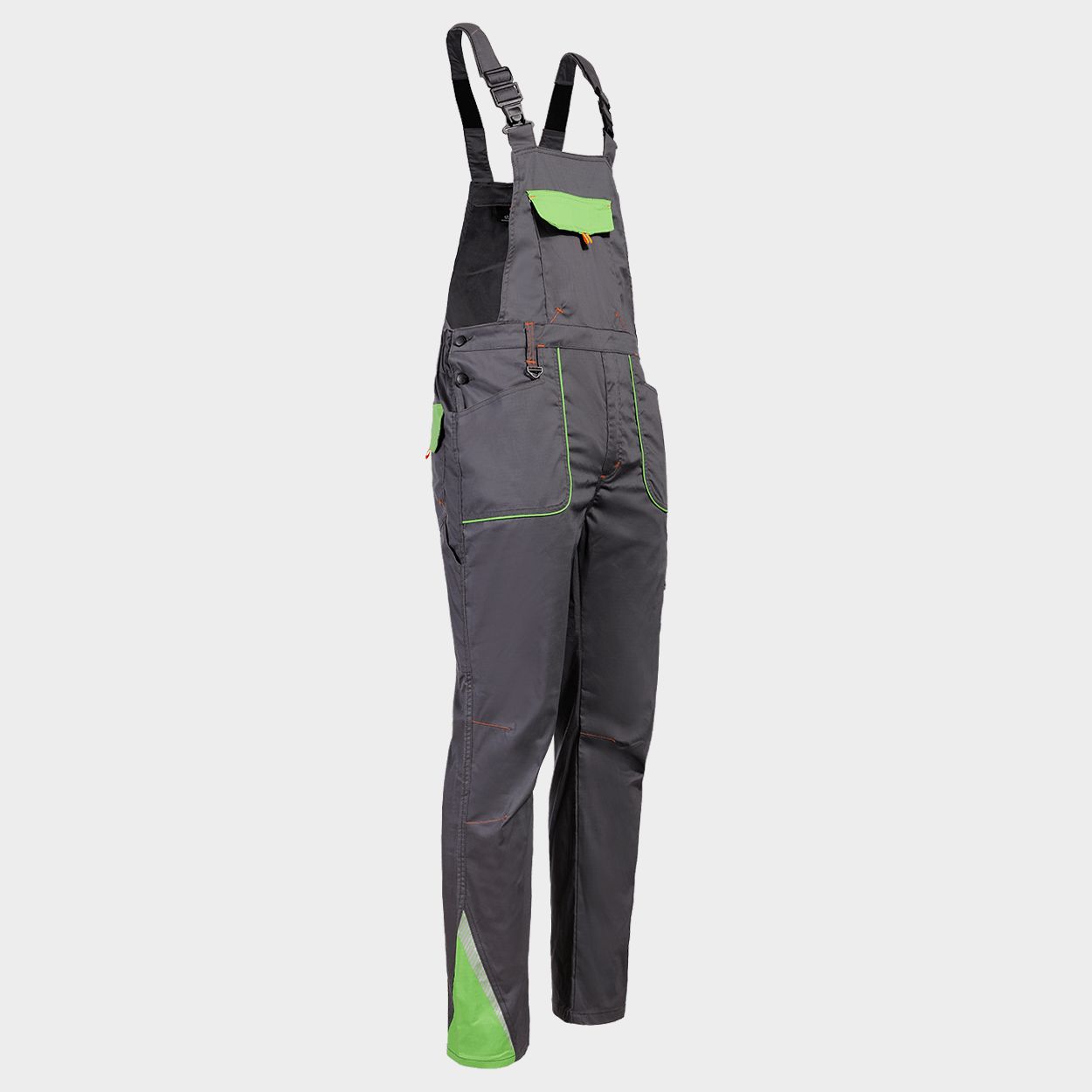 Работен полугащеризон PRISMA LIGHT STRETCH GREY/GREEN - 3