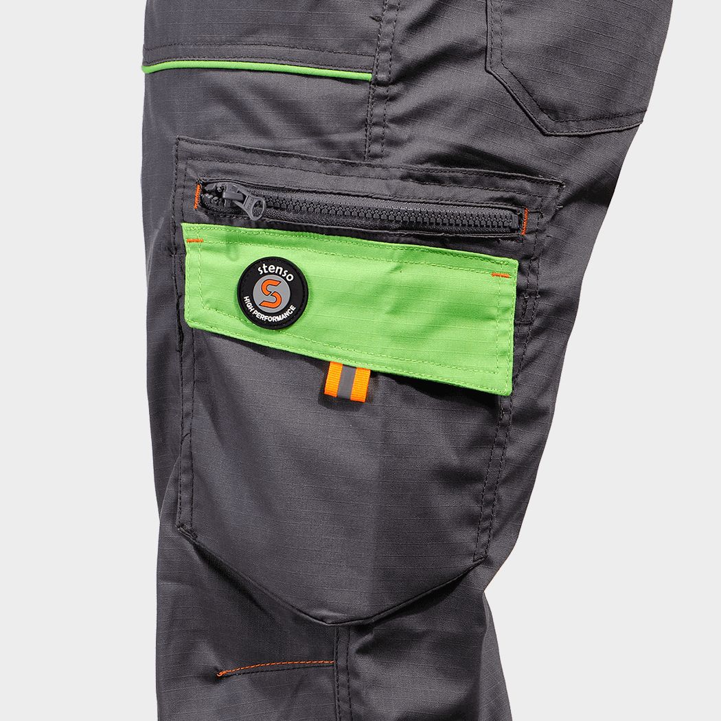 Работен полугащеризон PRISMA LIGHT STRETCH GREY/GREEN - 5