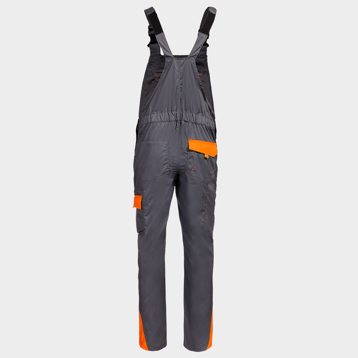 Pantaloni de salopete PRISMA LIGHT STRETCH GRI/PORTOCALIU - 2