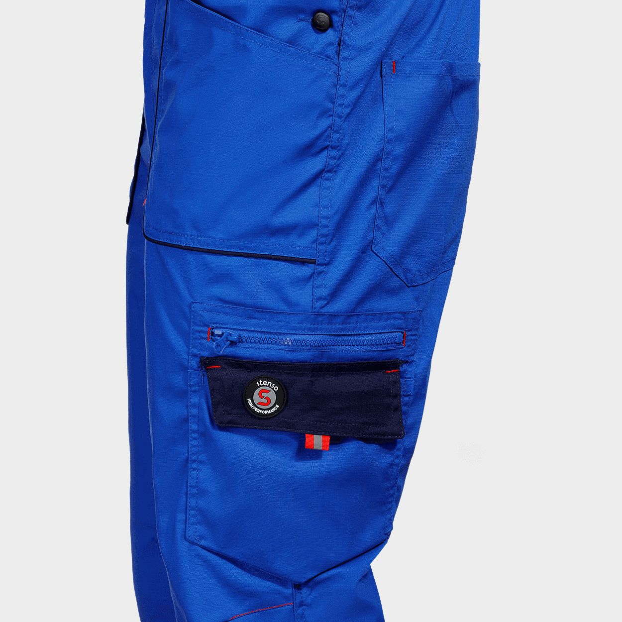Работен полугащеризон PRISMA LIGHT STRETCH ROYAL BLUE/NAVY - 7