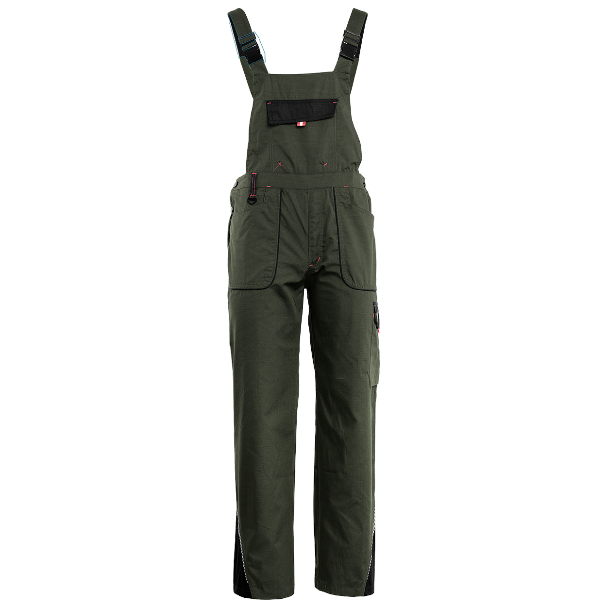 Работен полугащеризон PRISMA SUMMER OLIVE/BLACK - 1