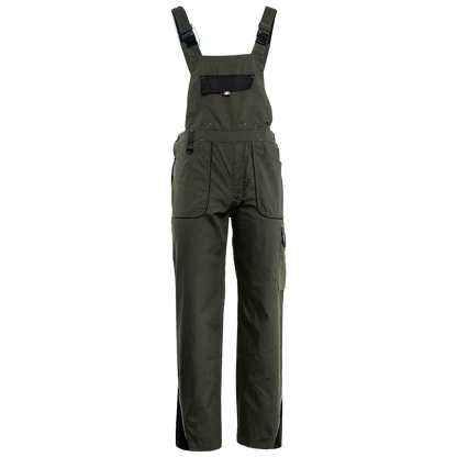 Работен полугащеризон PRISMA SUMMER OLIVE/BLACK - 1