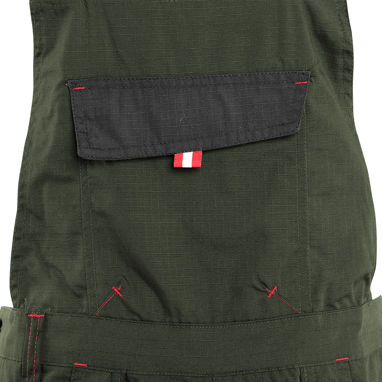 Работен полугащеризон PRISMA SUMMER OLIVE/BLACK - 5