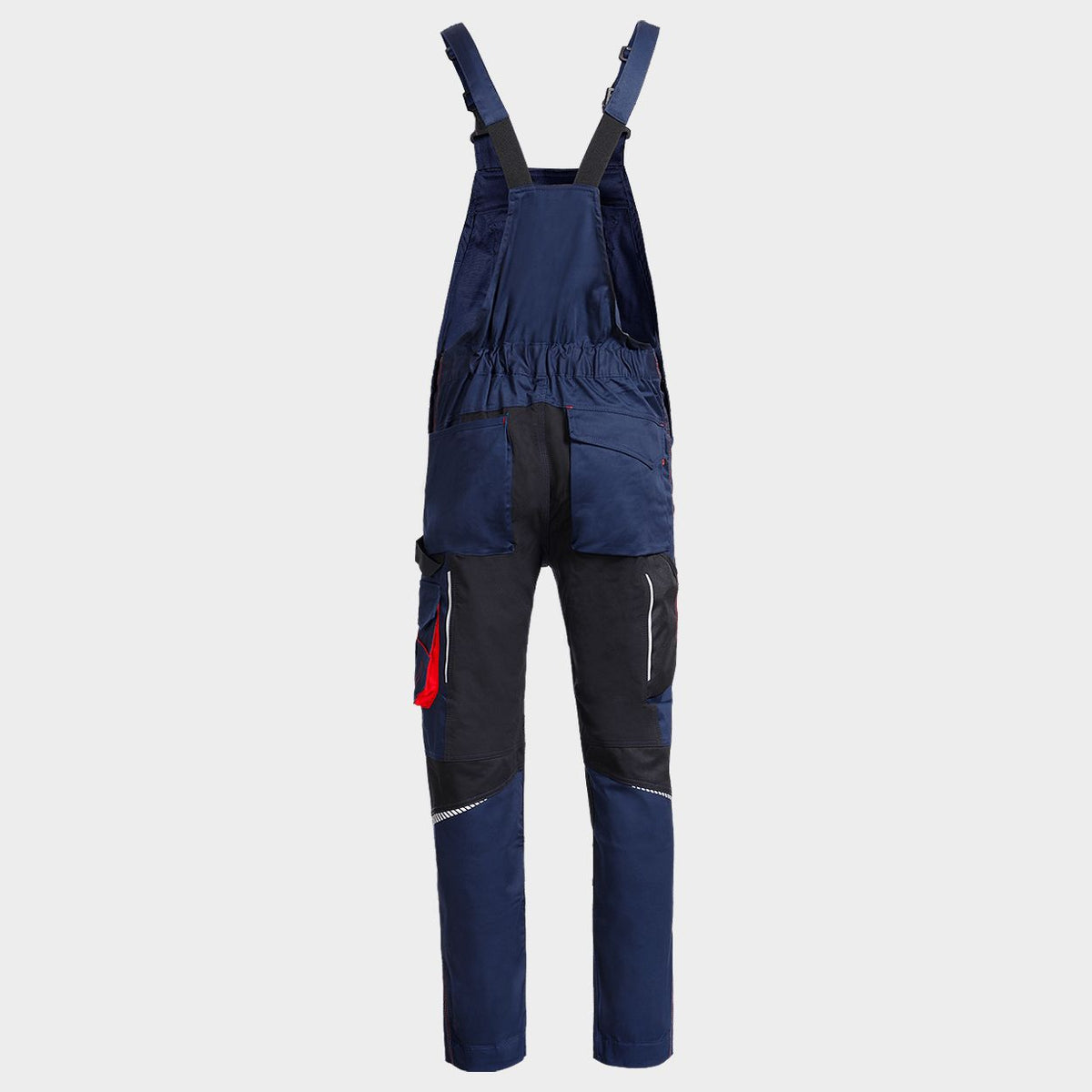 Work bib pants REVOLT 4STRETCH DARK BLUE/BLACK/RED - 2