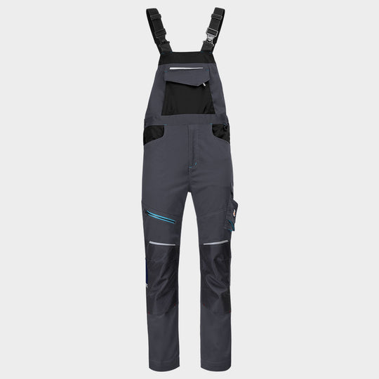 Salopetă de lucru REVOLT 4STRETCH GRI/NEGRU/PETROL - 1