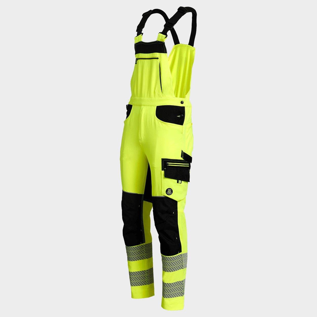 Работен полугащеризон REVOLT HV 4STRETCH YELLOW - 3