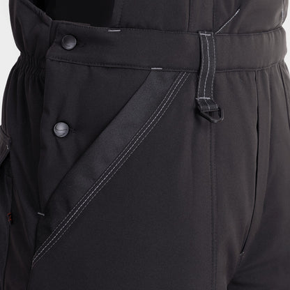 Salopetă de lucru REVOLT SOFTSHELL WINTER NEGRU - 5