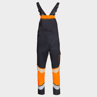 Pantaloni cu pieptar PRIMO HV LIGHT STRETCH ORANGE - 1