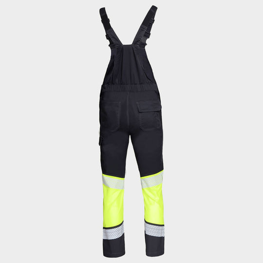 Pantaloni cu pieptar PRIMO HV LIGHT STRETCH YELLOW - 2