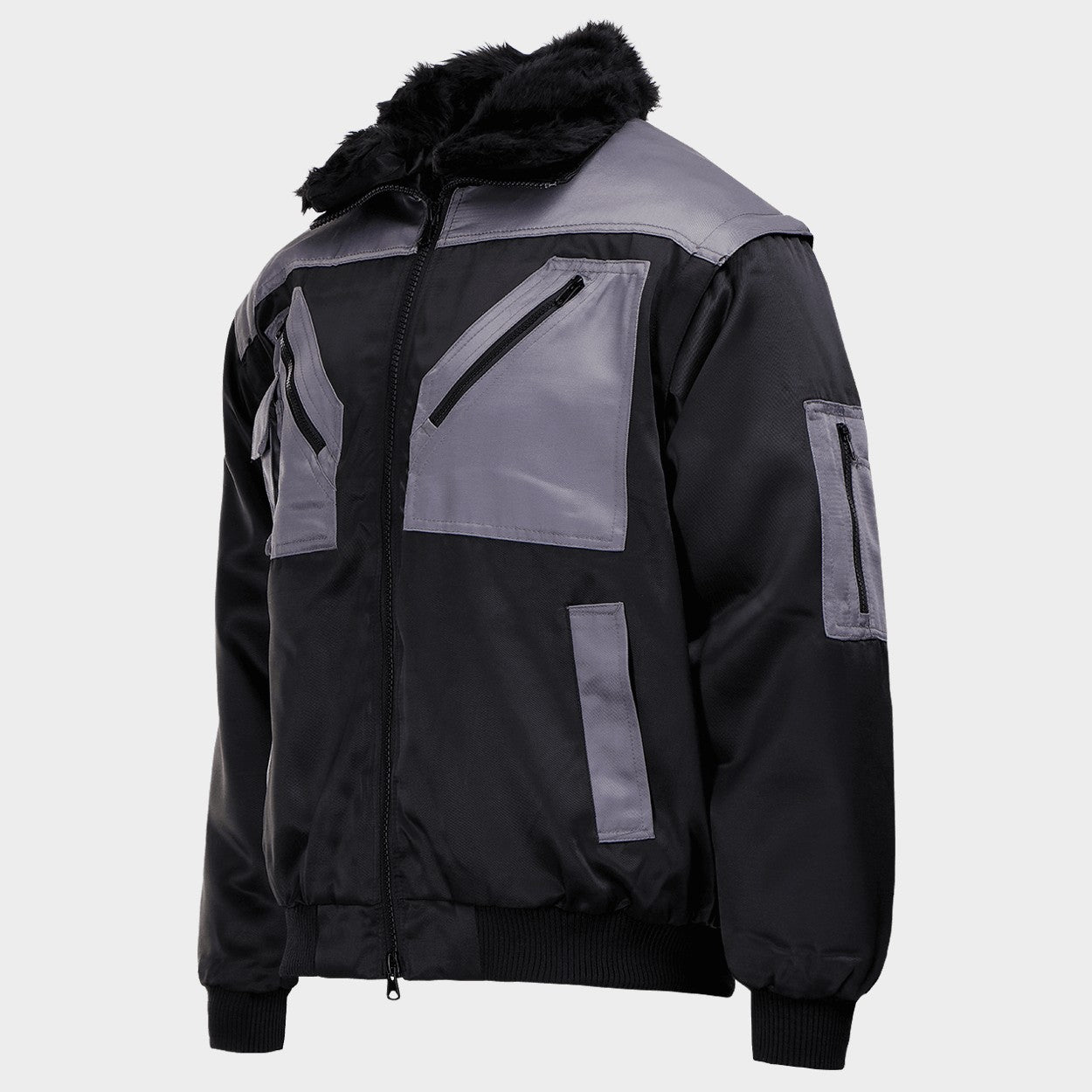 Geacă de lucru BN CONTRAST PILOT NEGRU - 3