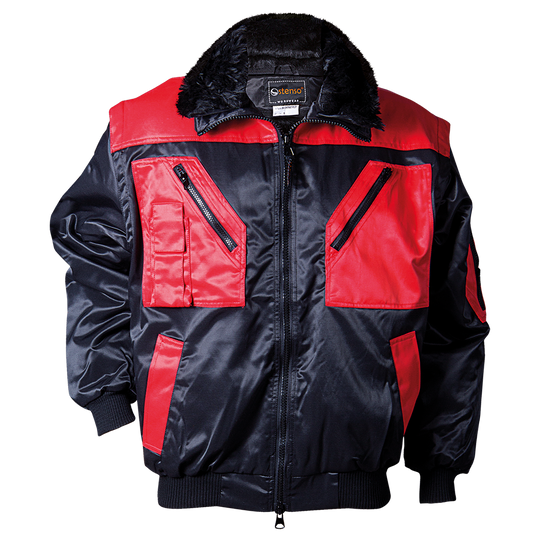 Μπουφάν εργασίας BN CONTRAST PILOT BLACK/RED