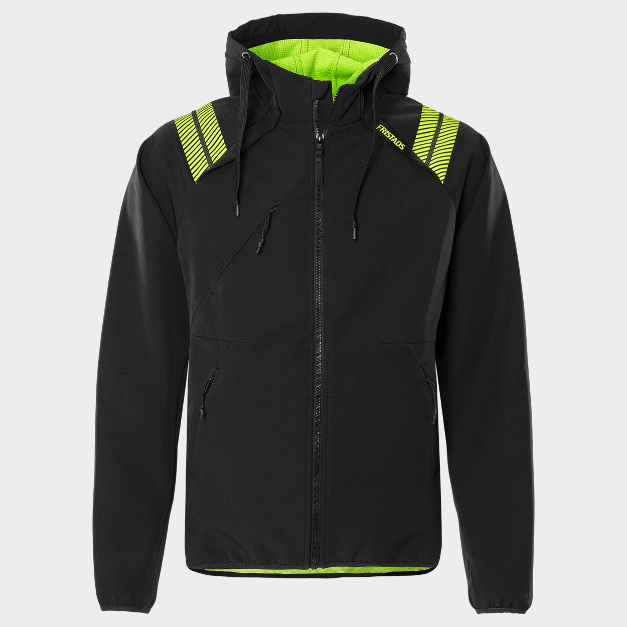Μπουφάν εργασίας FRISTADS HOODED SOFTSHELL 4-STRETCH BLACK - 1