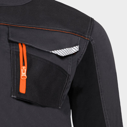 Work jacket KASTOR STRETCH GREY/ORANGE - 6