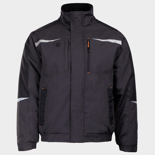 Geacă de lucru KASTOR T/C WINTER GREY/BLACK/ORANGE - 1
