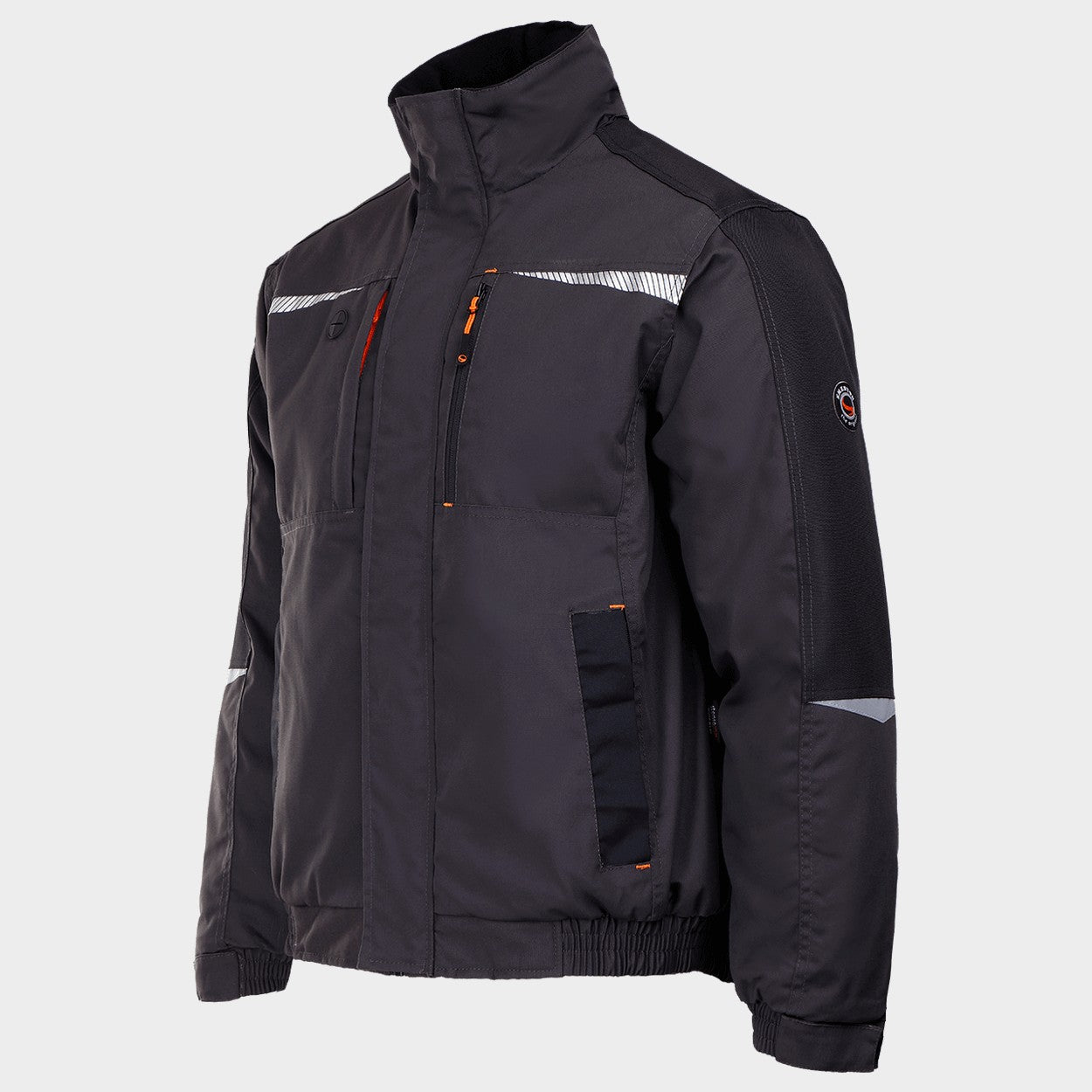 Work jacket KASTOR T/C WINTER GREY/BLACK/ORANGE - 3
