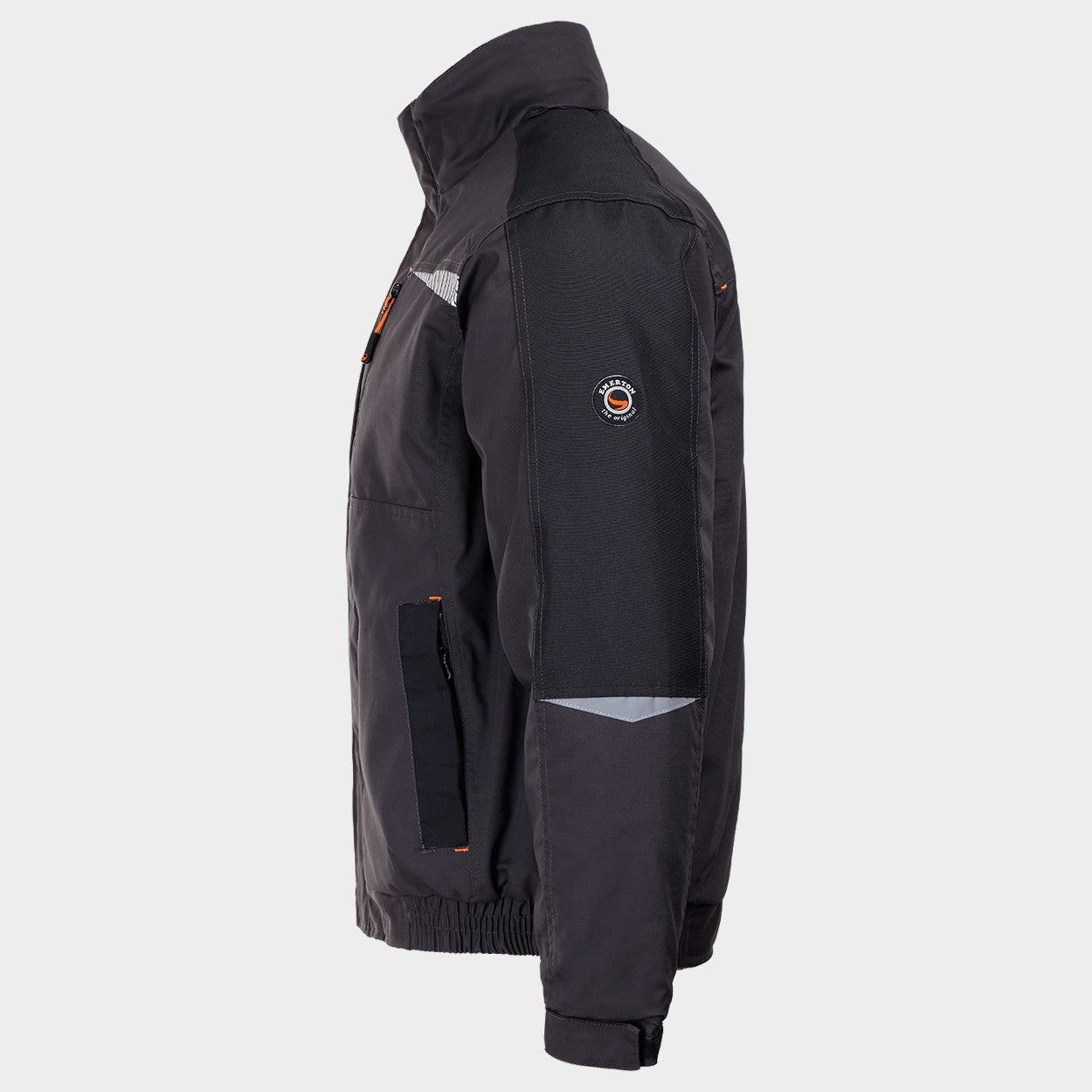 Work jacket KASTOR T/C WINTER GREY/BLACK/ORANGE - 5