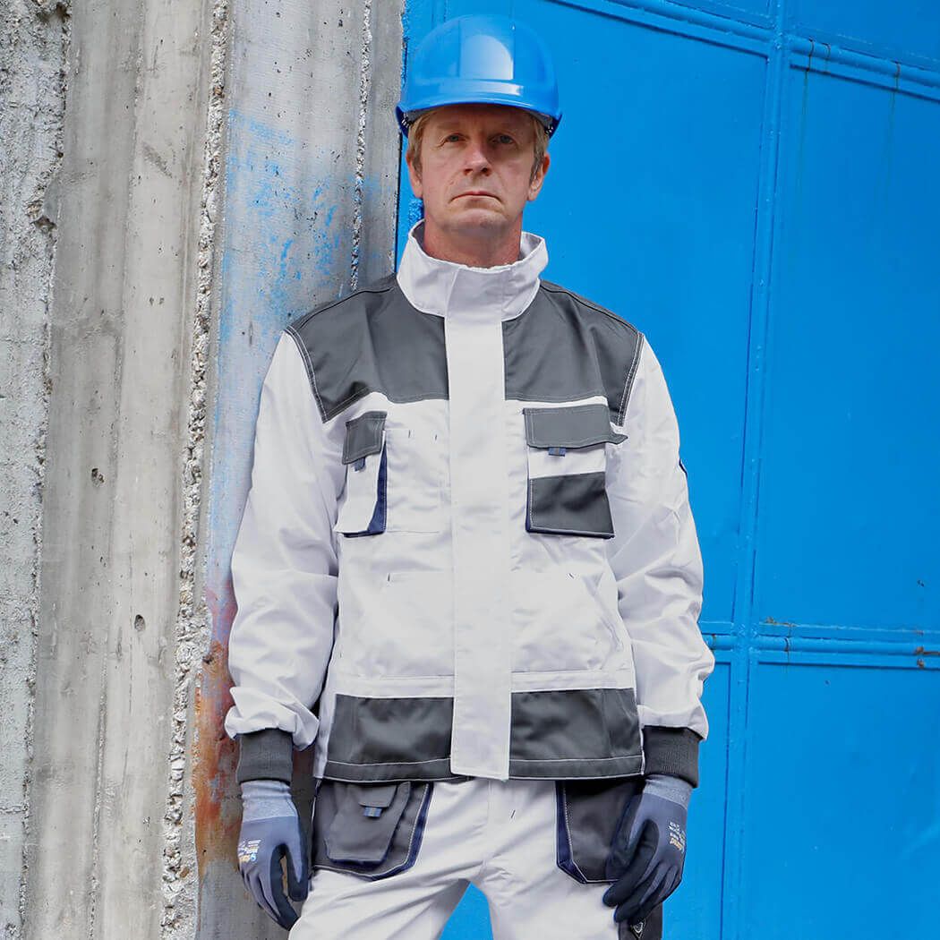 Work jacket KASTOR WHITE - 2