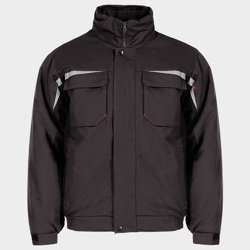 Geacă de lucru KASTOR WINTER GREY COTTON GREY/BLACK - 1