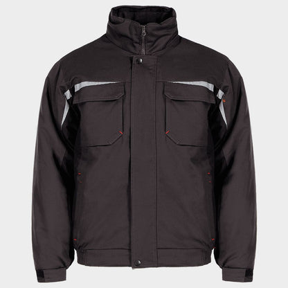 Geacă de lucru KASTOR WINTER GREY COTTON GREY/BLACK - 1