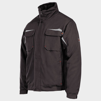 Geacă de lucru KASTOR WINTER GREY COTTON GREY/BLACK - 3