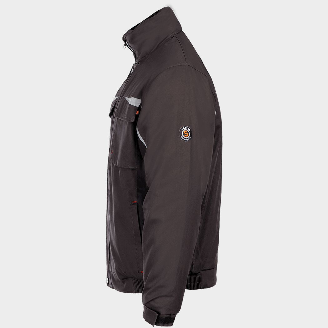 Geacă de lucru KASTOR WINTER GREY COTTON GREY/BLACK - 4
