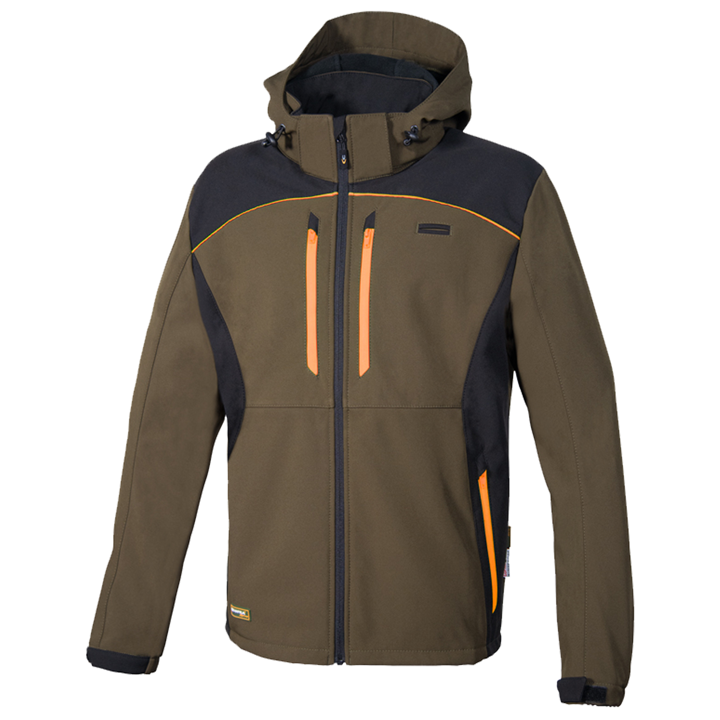 Geacă de lucru KLARBO SOFTSHELL WINTER MARO/NEGRU/PORTOCALIU