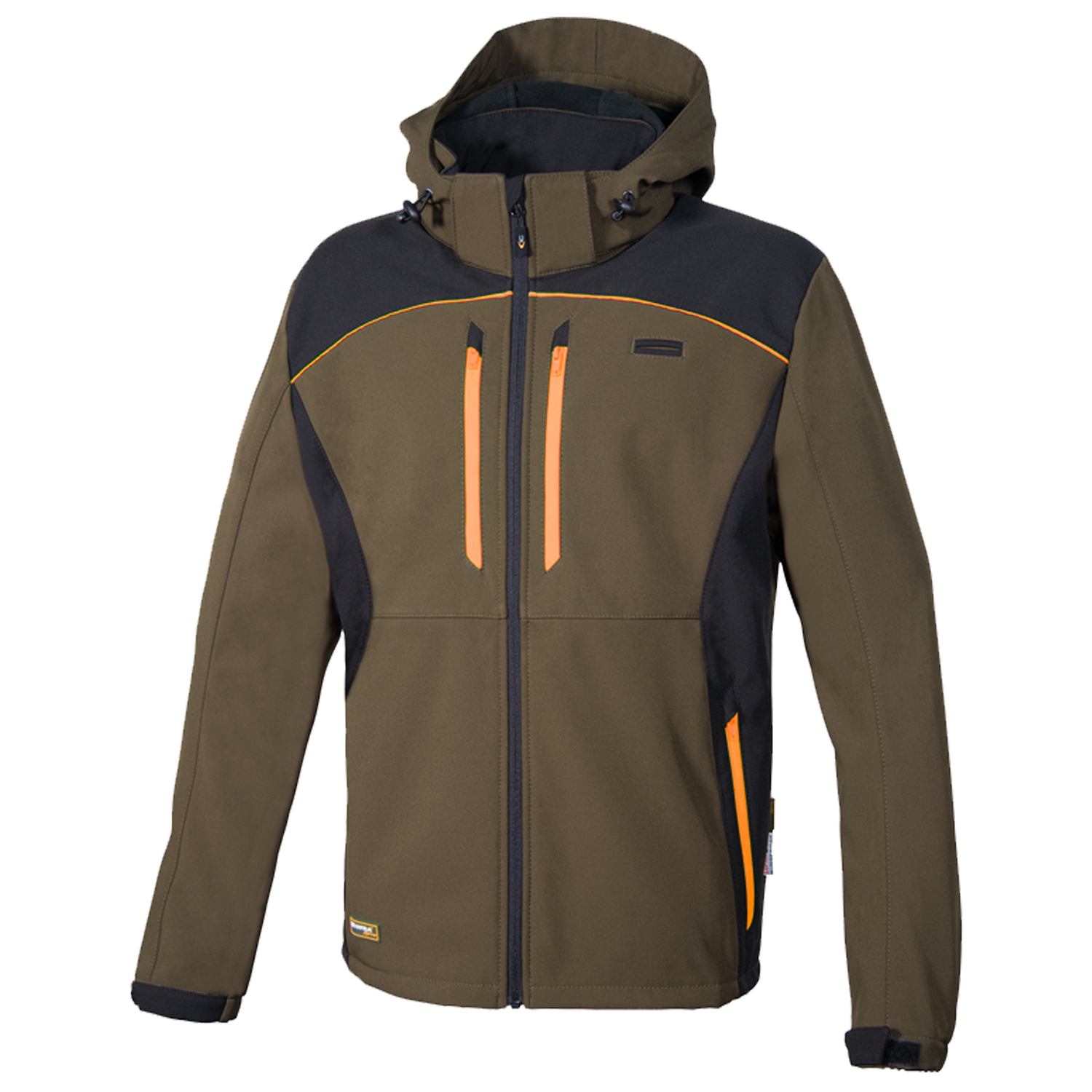 Geacă de lucru KLARBO SOFTSHELL WINTER MARO/NEGRU/PORTOCALIU