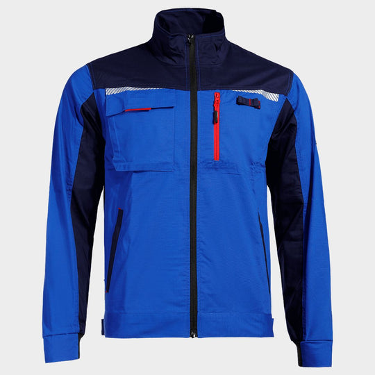 Work jacket PRISMA LIGHT ROYAL BLUE/NAVY - 1