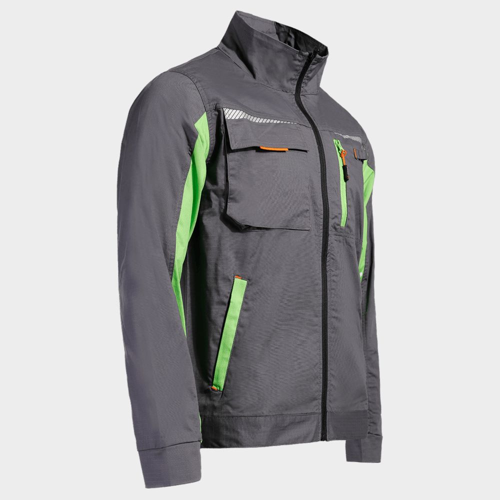 Jachetă de lucru PRISMA LIGHT STRETCH GRI/VERDE - 4