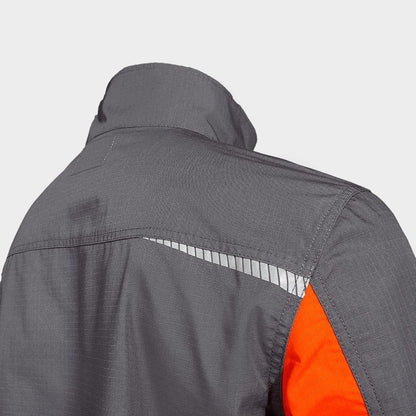 Jachetă de lucru PRISMA LIGHT STRETCH GRI/PORTOCALIU - 6