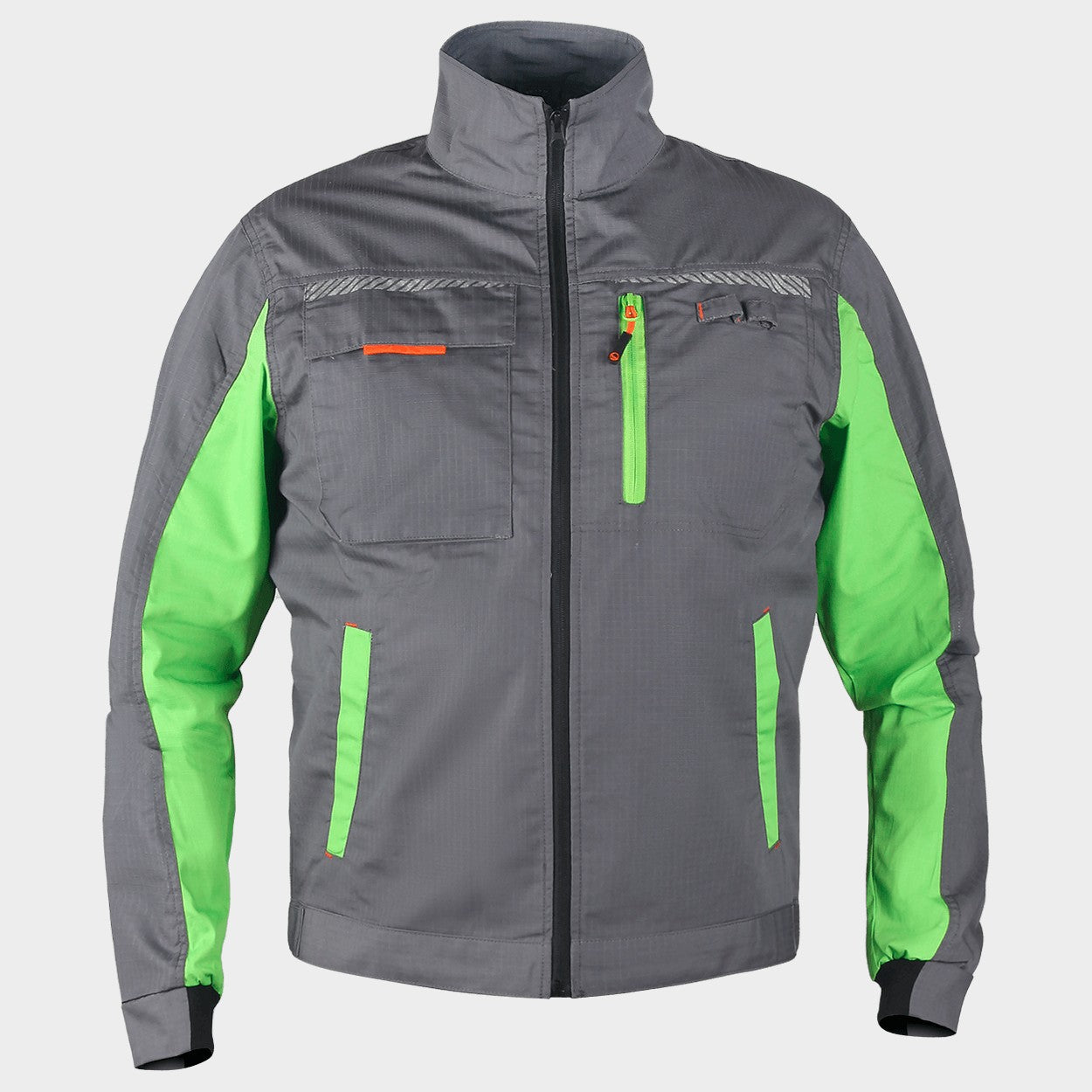 Work jacket PRISMA SUMMER GREY/GREEN - 1