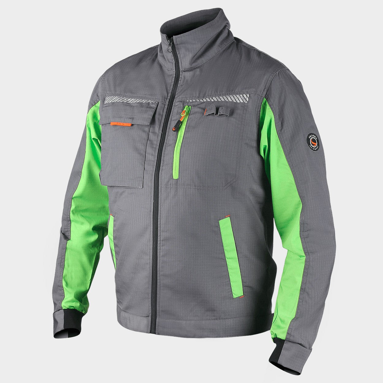 Work jacket PRISMA SUMMER GREY/GREEN - 2