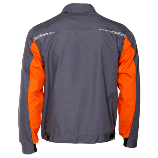 Work jacket PRISMA SUMMER GREY/ORANGE - 2