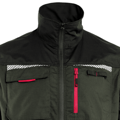 Jachetă de lucru PRISMA VARĂ VERDE/NEGRU - 5