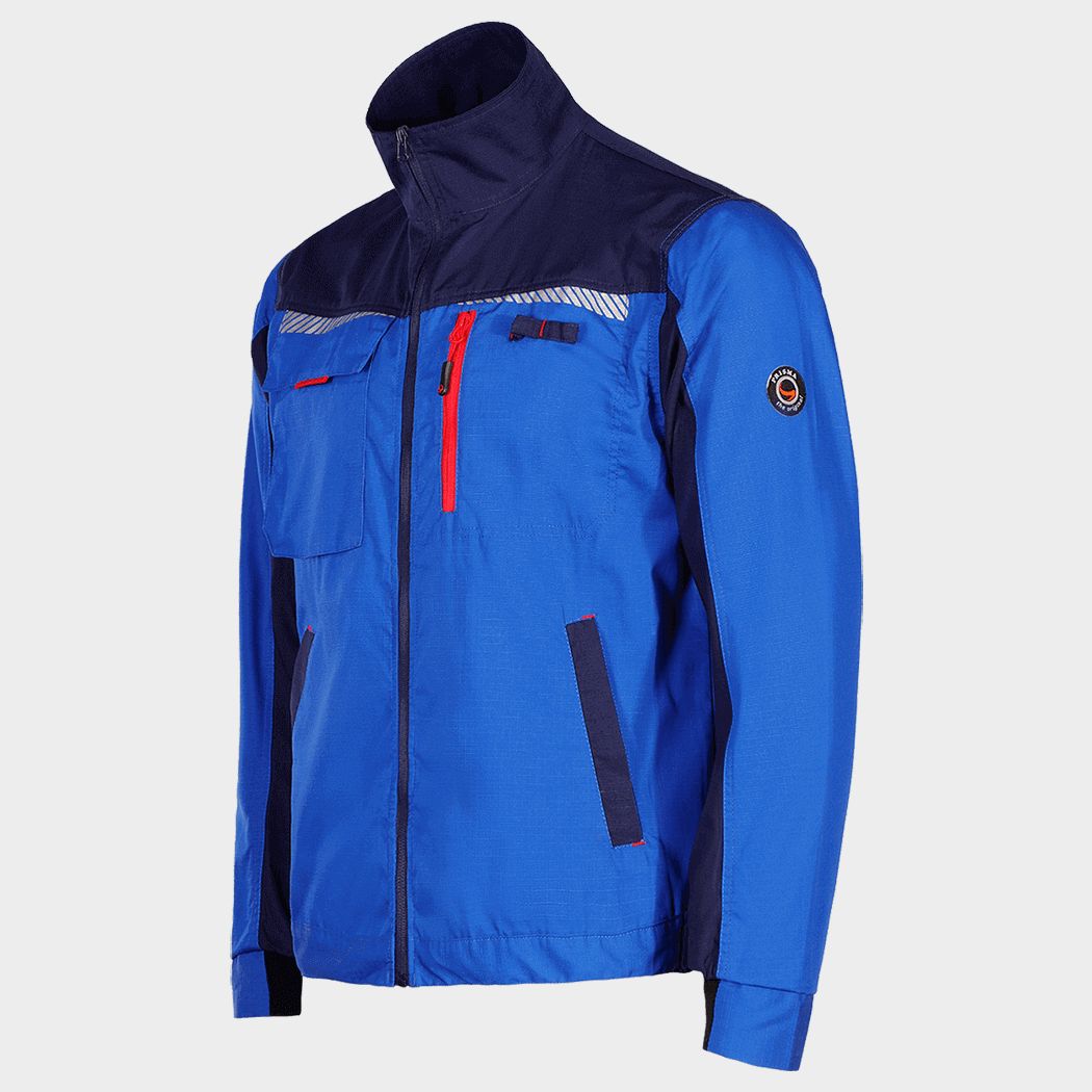 Work jacket PRISMA SUMMER ROYAL BLUE/NAVY - 4