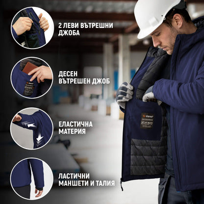 Jachetă de lucru REEF PAD SOFTSHELL DARK BLUE - 4