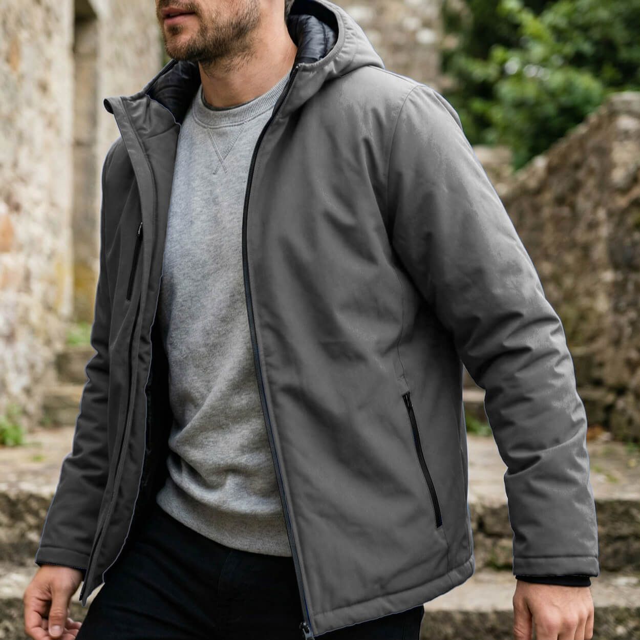 Work jacket REEF PAD SOFTSHELL GREY - 3