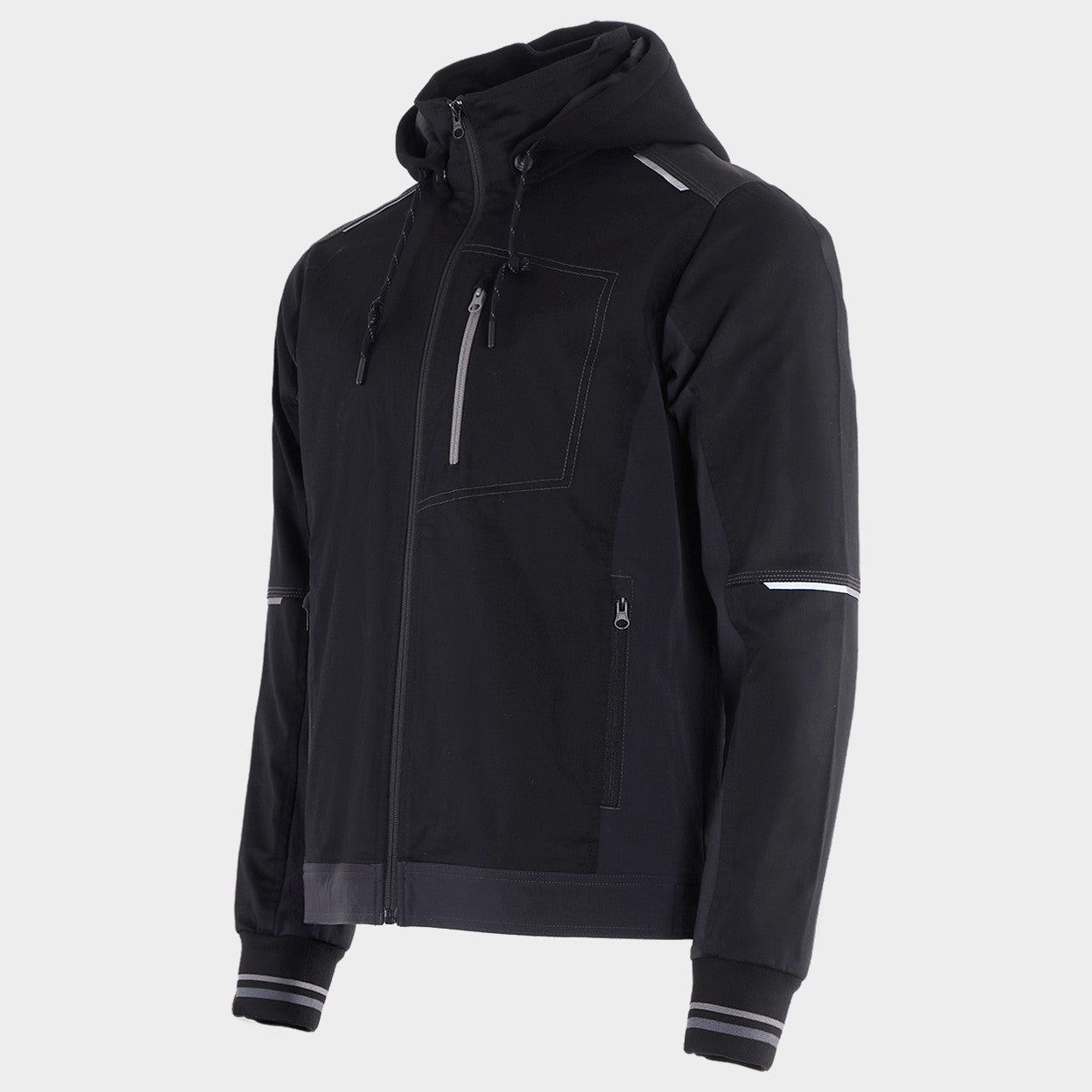 Jachetă de lucru REVOLT 4STRETCH NEGRU/NEGRU/GRI - 3