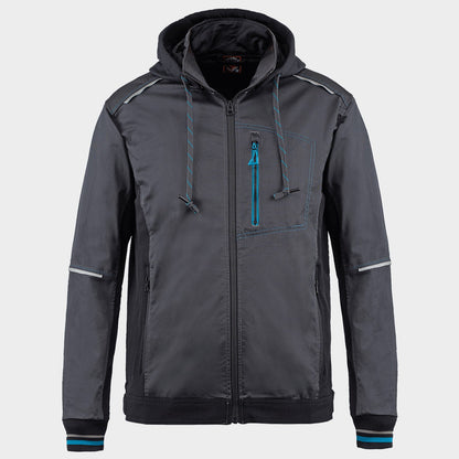 Jachetă de lucru REVOLT 4STRETCH GRI/NEGRU/PETROL - 1