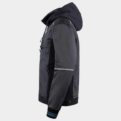 Jachetă de lucru REVOLT 4STRETCH GRI/NEGRU/PETROL - 5