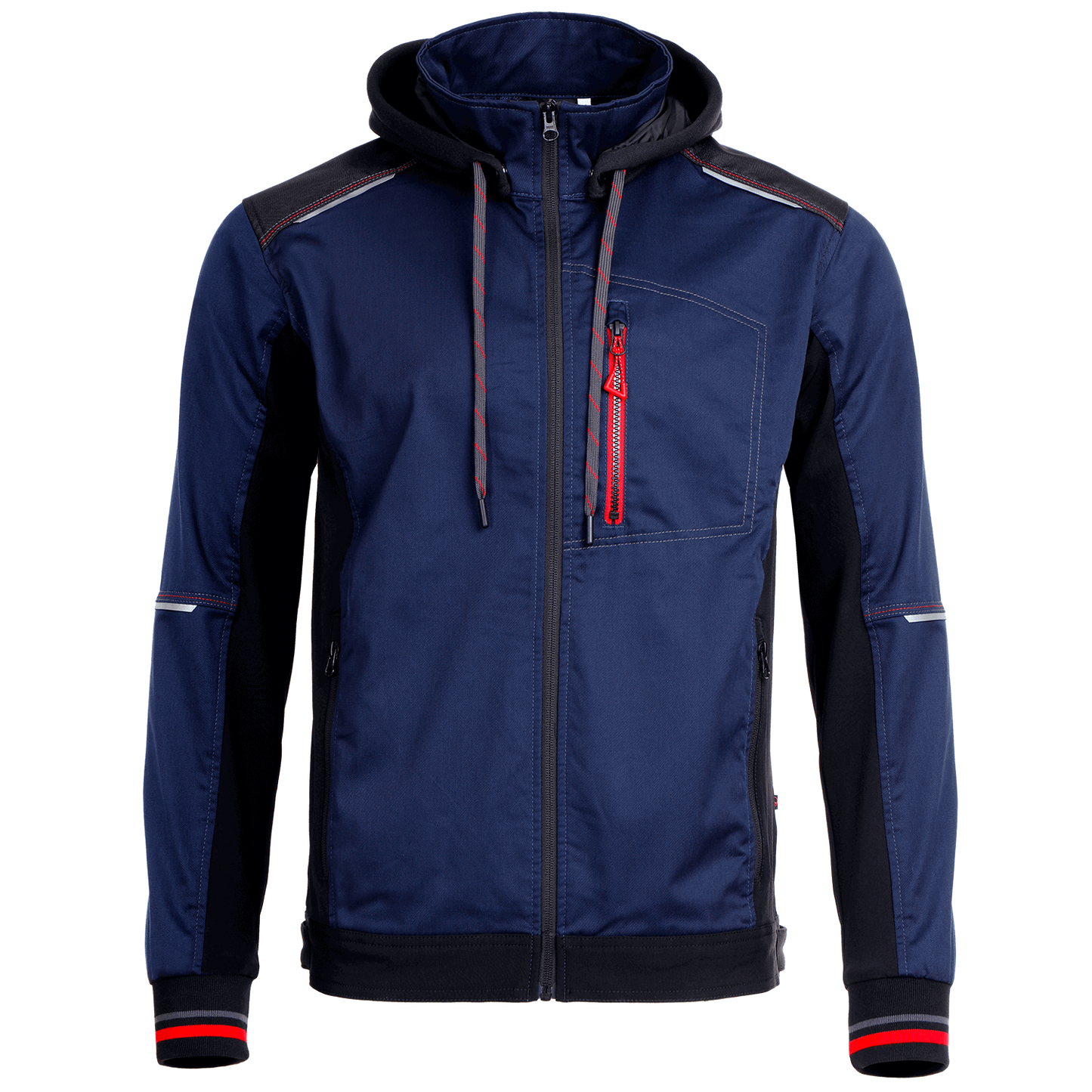 Jachetă de lucru REVOLT 4STRETCH BLEUMARIN/NEGRU/ROȘU - 1