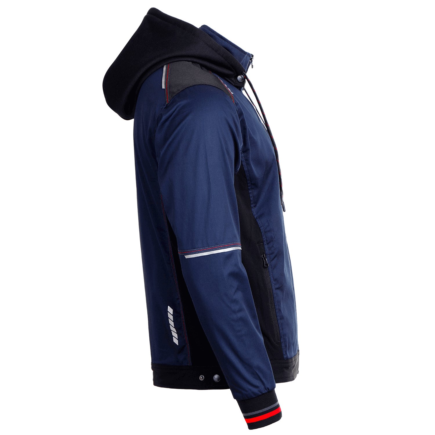 Jachetă de lucru REVOLT 4STRETCH BLEUMARIN/NEGRU/ROȘU - 4