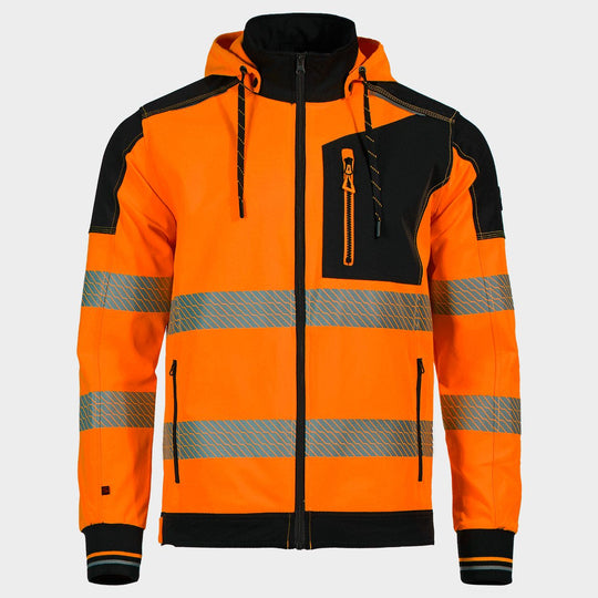 Jachetă de lucru REVOLT HV 4STRETCH ORANGE - 1