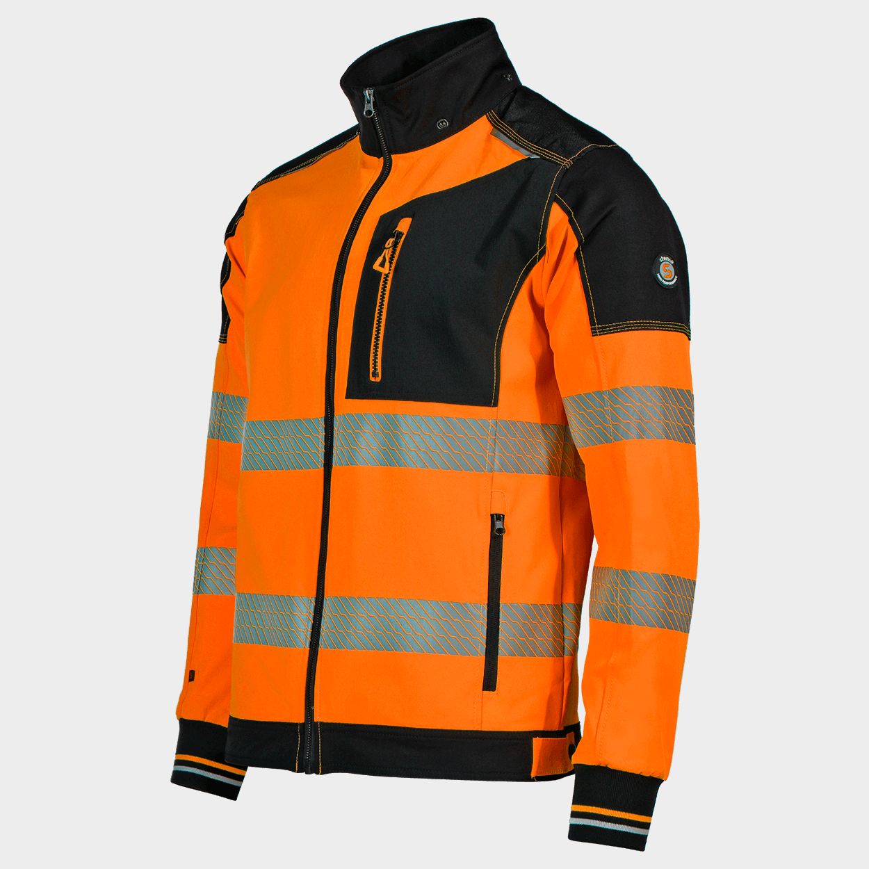 Jachetă de lucru REVOLT HV 4STRETCH ORANGE - 3