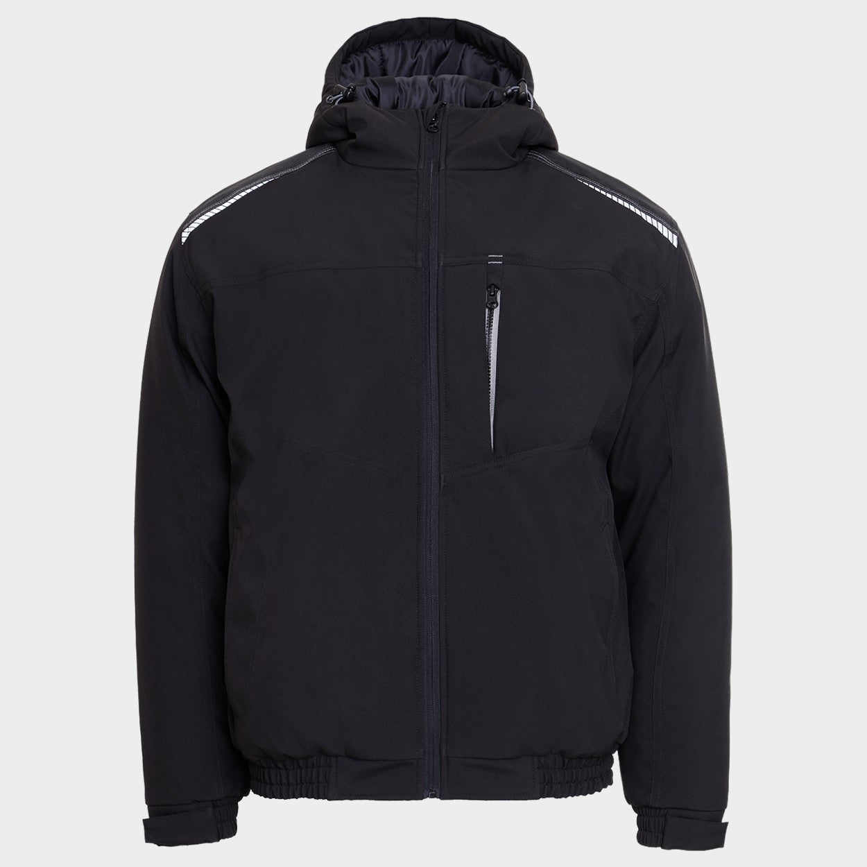 Geacă de lucru REVOLT SOFTSHELL WINTER NEGRU - 1