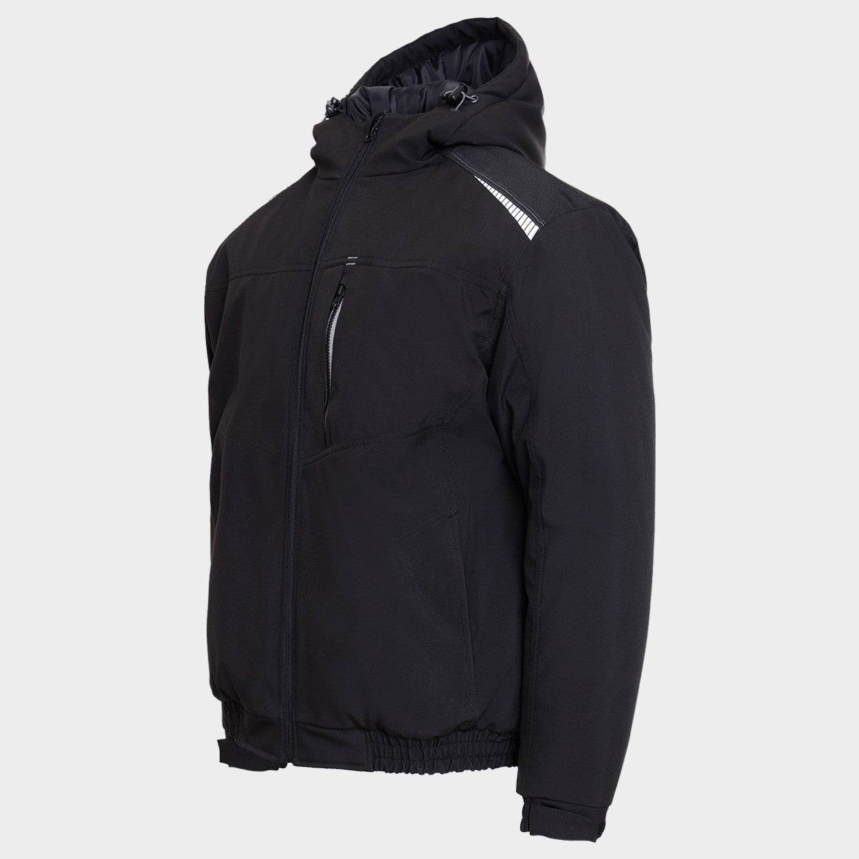 Geacă de lucru REVOLT SOFTSHELL WINTER NEGRU - 4